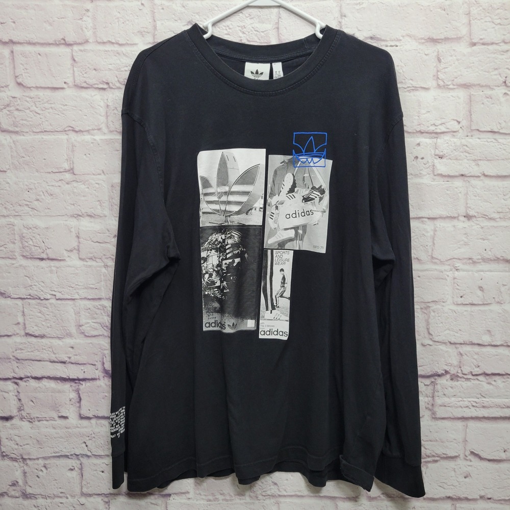 Adidas Originals Common Memory Graphic Tshirt Size‎ XL Long Sleeve Double Sided